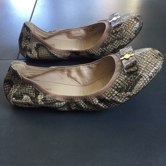 Cole Haan snakeskin flats 7 - Picture 2 of 4